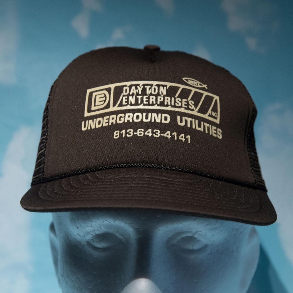 ⭐️2/$10 Vintage Trucker Hat Double Snapback